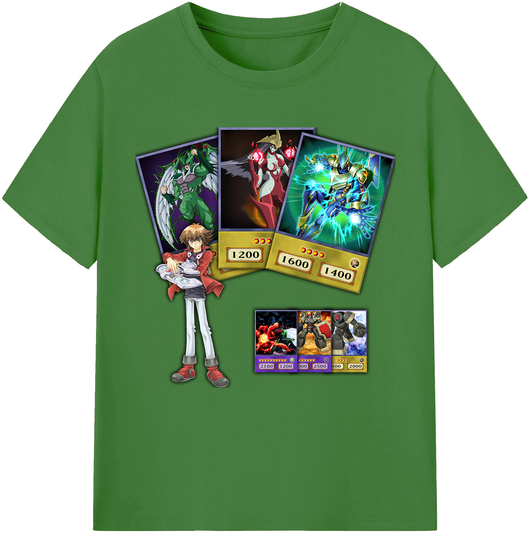 （画像用） 遊☆戯☆王 Yu-Gi-Oh! レディースカジュアルプリントTシャツ（綿100％）